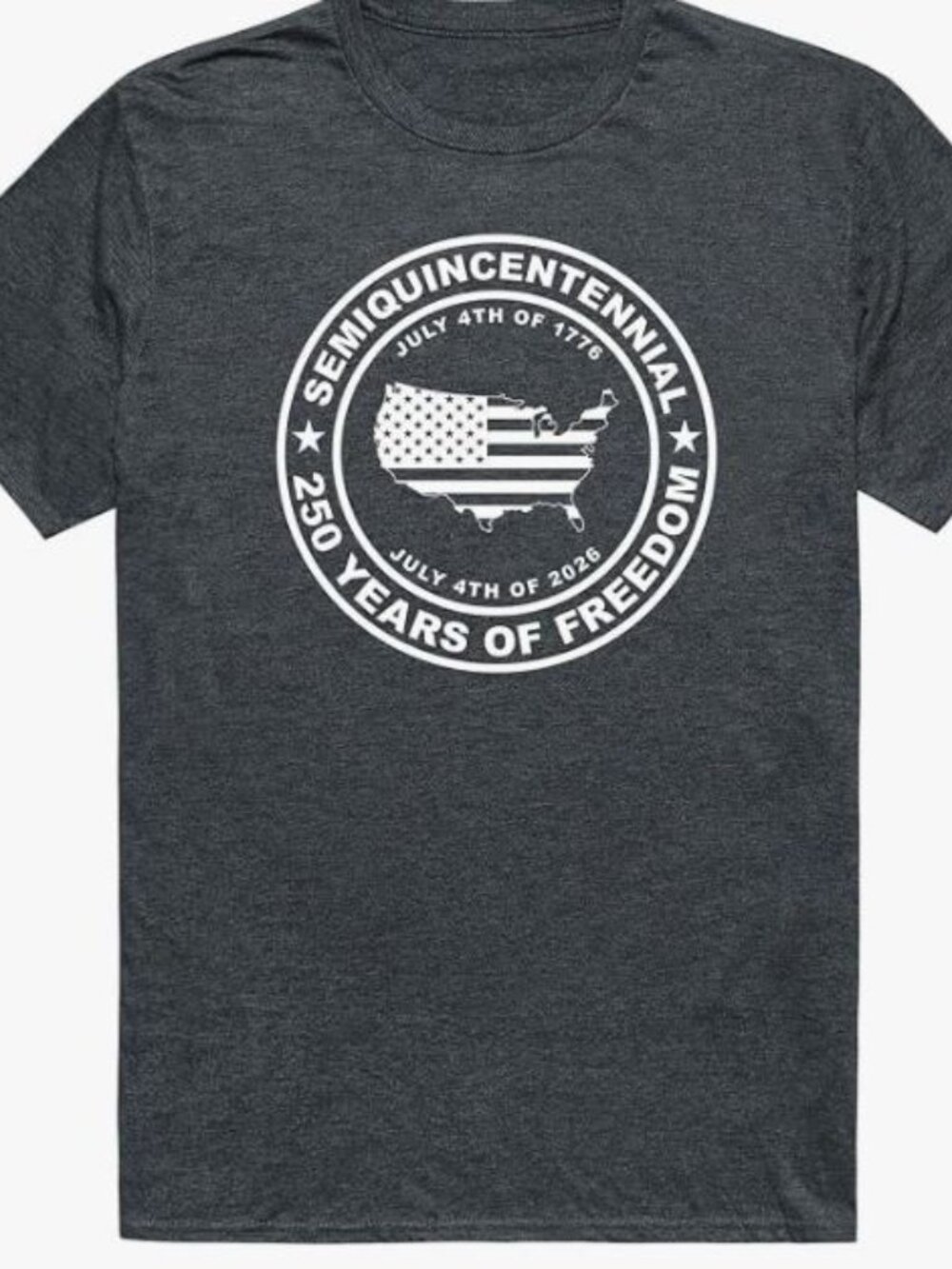Grey Tshirt XL  The 250th anniversary (Semiquincentennial) of the United States